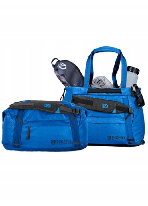 Rucsac 3 in 1 Nemo Double Haul Convertible Duffel 30L, extensibil la 40L, culoare albastra, 51x26x22cm