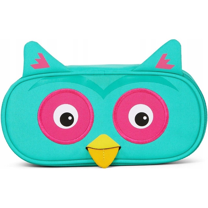 Piornik copii Affenzahn, model bufnita, compartiment incapator, ecologic, 100% poliester, 48% reciclat