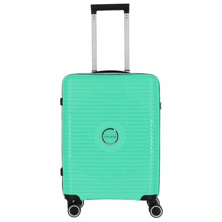 Troler Travelite Orbita, mic, solid, cu zavor TSA, verde, 55x40x20cm