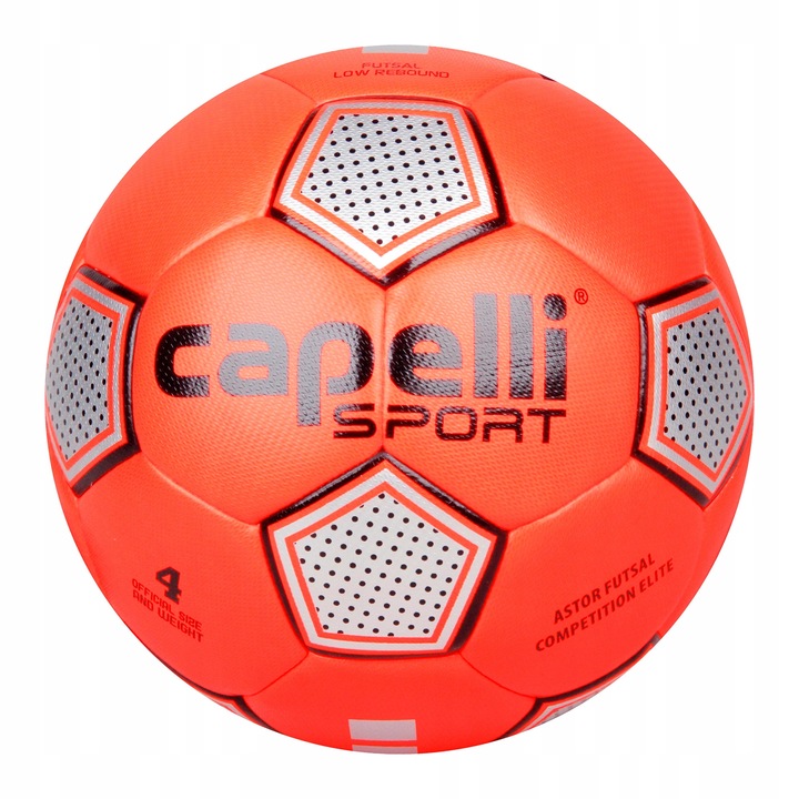 Minge fotbal Capelli Futsal Competition Elite, 4, portocalie, material PU, butil