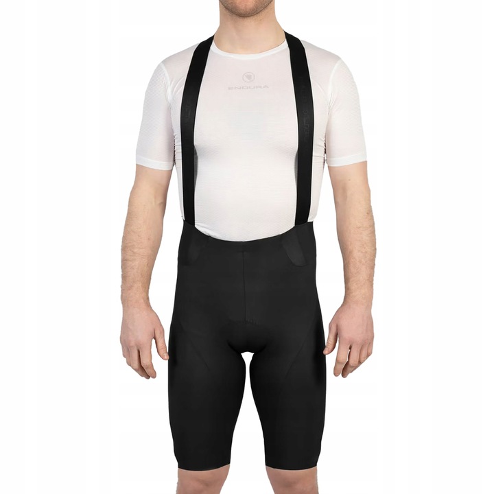 Pantaloni scurti de ciclism Endura Pro, elastici, cu bretele, negru, Lycra, XL INTL