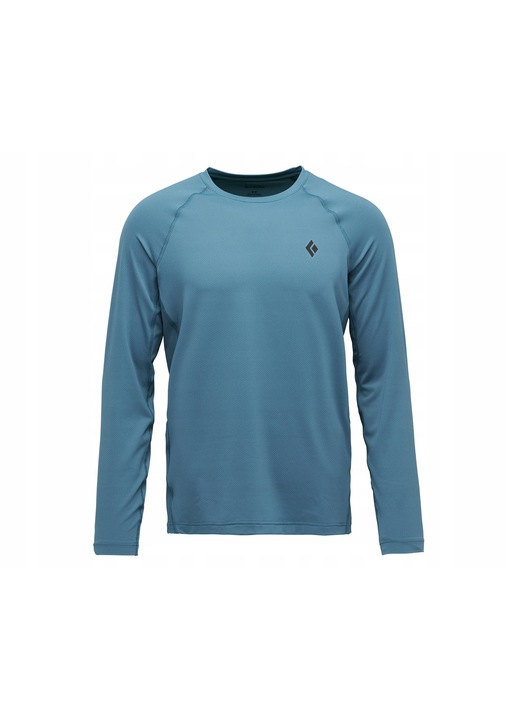 Bluza sportiva barbati Black Diamond Alpenglow, lunga, creek blue, material elastic, protectie UPF 50+
