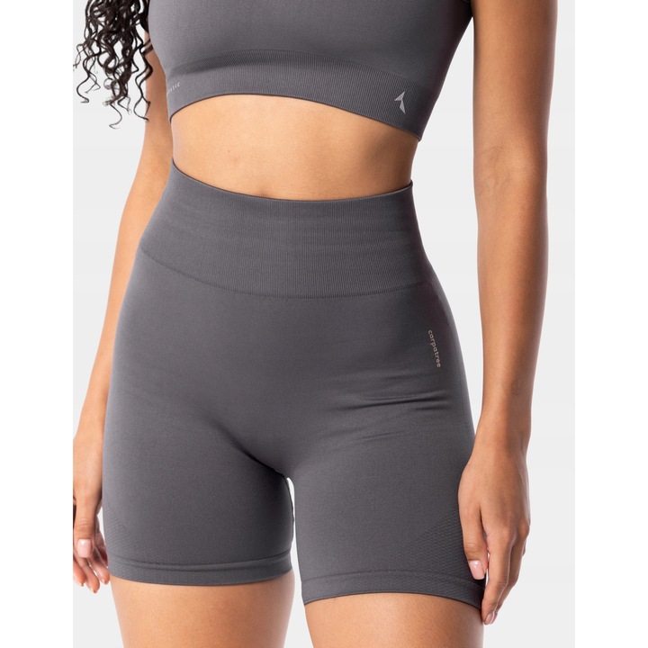 Pantaloni sport dama Carpatree, Simply Seamless, gri, material elastic, L INTL