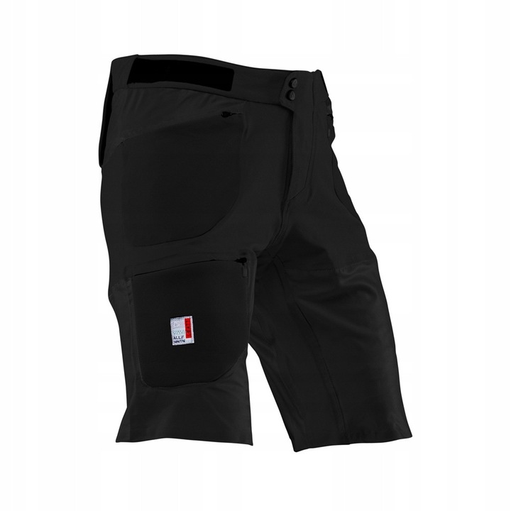 Pantaloni scurti ciclism barbati Leatt MTB AllMtn 3.0, negru, material elastic, XL INTL