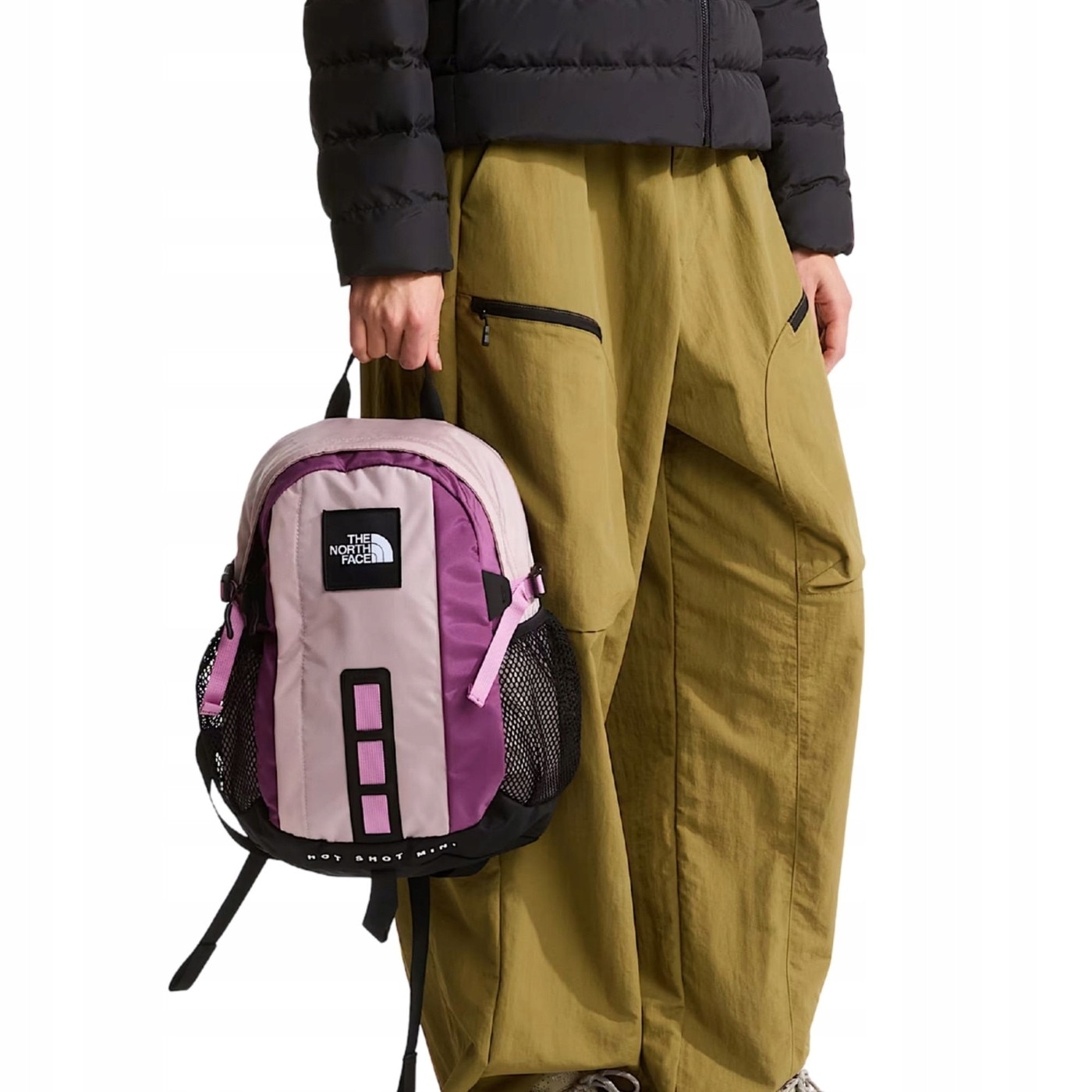 North Roz Rucsac The North Face Hot Shot Mini, roz metalic, violet, dimensiuni ...