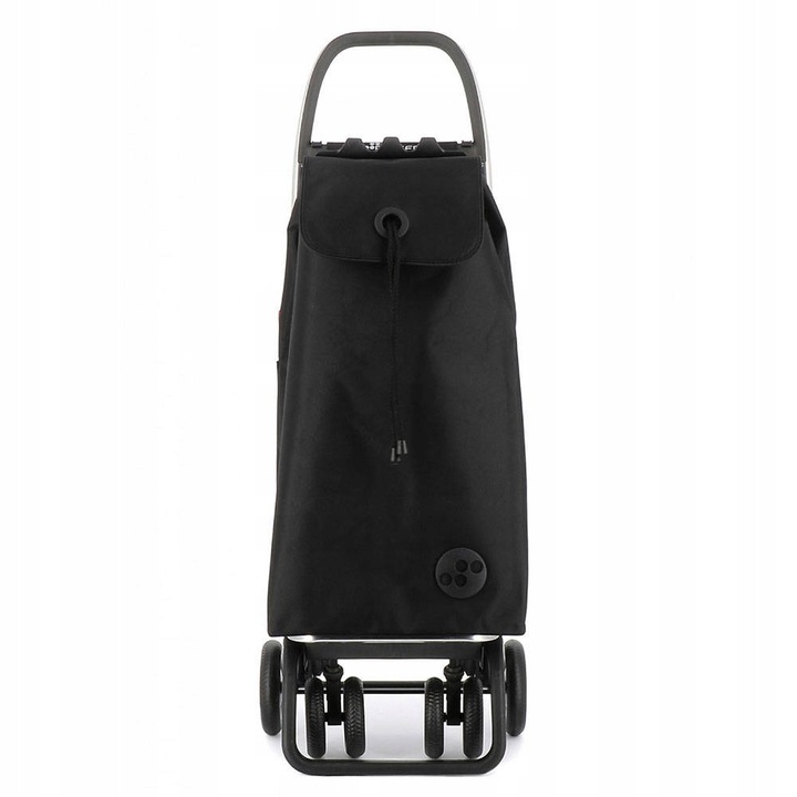 Carucior pentru cumparaturi Rolser I-Max MF, 4 roti, 2 roti pivotante, negru, 39,5x32,5x106cm