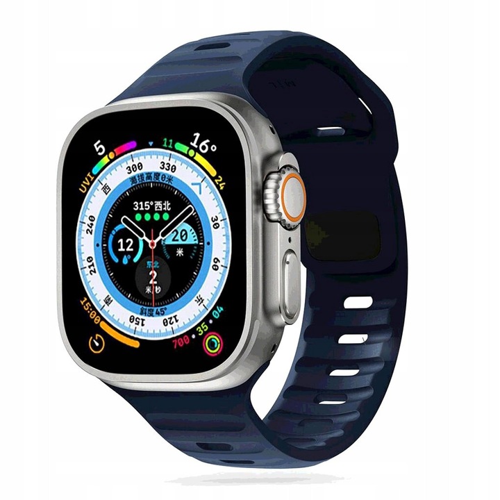 Pasek smartwatch Tech-Protect Iconband Line, granat, 42x49mm, set 1 buc