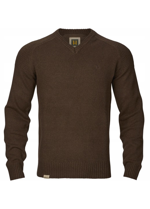 Pulover barbati Harkila Vincent, lana, culoare maro, M INTL