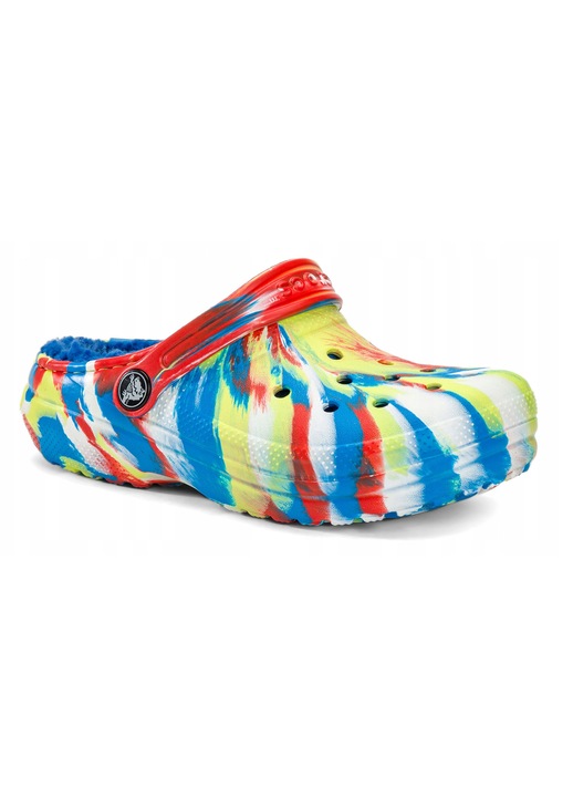 Crocs Classic Lined gyerek papucs, többszínű, textil anyag