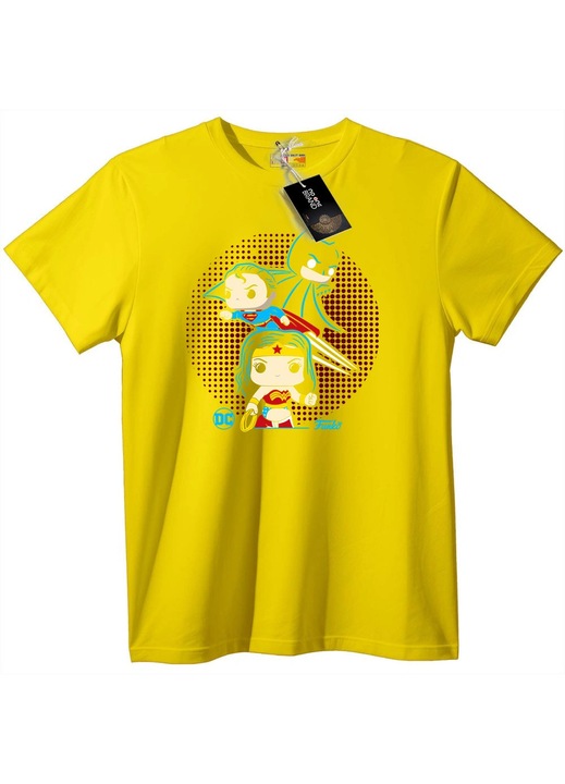 Chibi DC szuperhős póló, Sárga