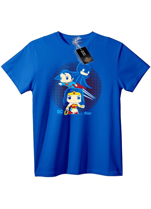 Chibi DC szuperhős póló, Kék