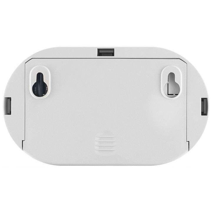 Detector de monoxid de carbon Kidde, cu display LCD, senzor electrochimic, alimentare cu baterii, 10 ani durabilitate