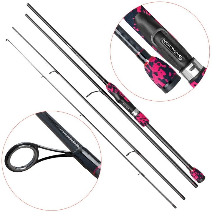 Lanseta fibra de carbon Baracuda Kamikaze 210