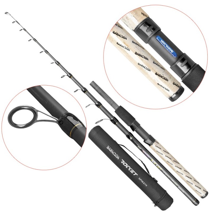 Lanseta fibra de carbon Baracuda Rocket Spin 270