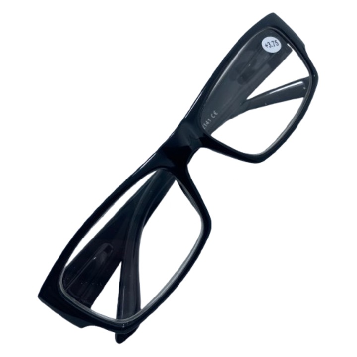 Ochelari de vedere RIF, dioptrie +3.75, culoare Negru, rama din plastic