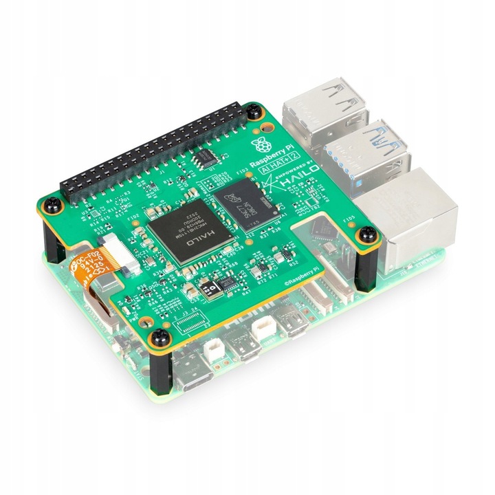 Модул HAT+ Raspberry Pi AI, 40TOPS, с AI ускорител