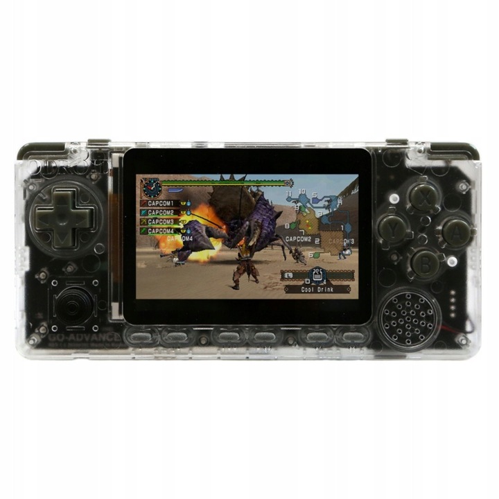 Комплект Odroid Go Advance, процесор Rockchip RK3326, 1 GB RAM, WiFi, Прозрачно бял, 155x72x20mm