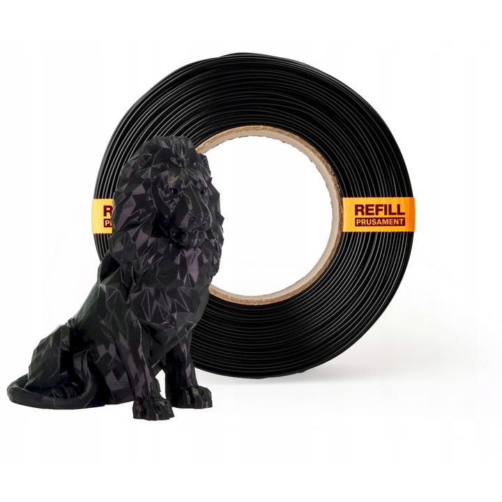 Prusament PLA Jet Black 900g 1,75mm, set consumabile 3D