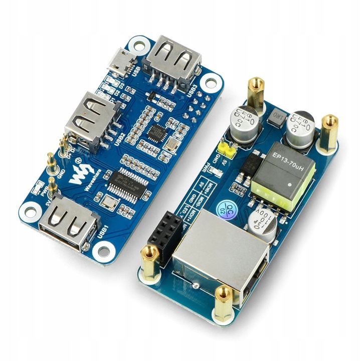 USB хъб PoE Ethernet Waveshare Raspberry Pi Zero 23.1x65mm