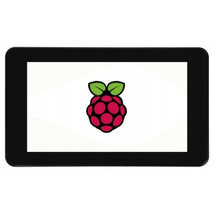 Дисплей LCD TFT 7", WaveShare, тъчскрийн, резолюция 800x480px, с черна кутия