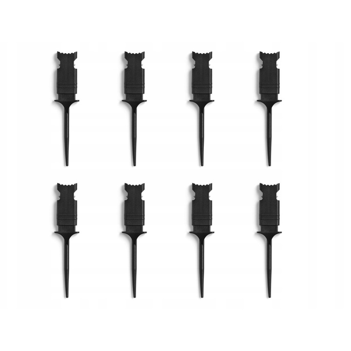 Set 8 cleme testare pentru analizatoare logice, Saleae, universale, compatibile cu cabluri testare