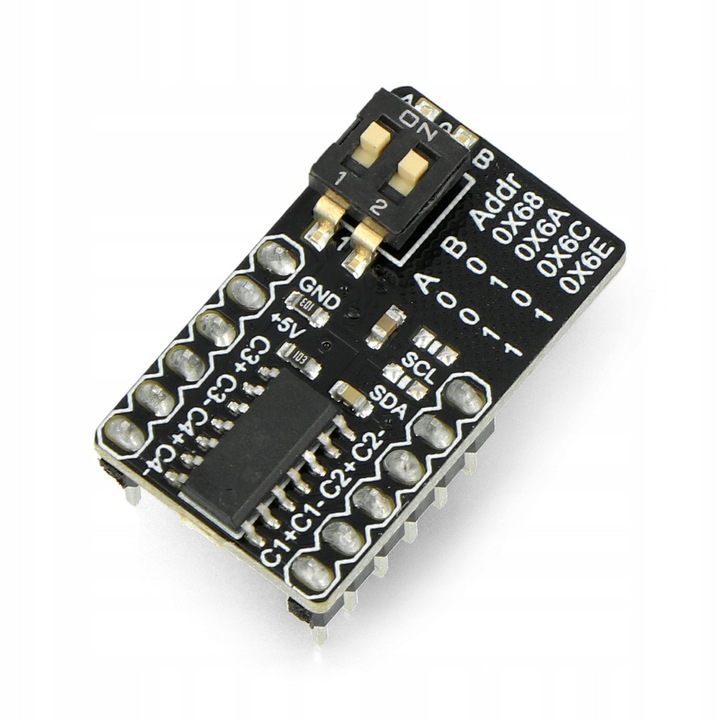 Модул ADC 18-битов MCP3424, 4 канала, I2C, 27x16mm, DFROBOT