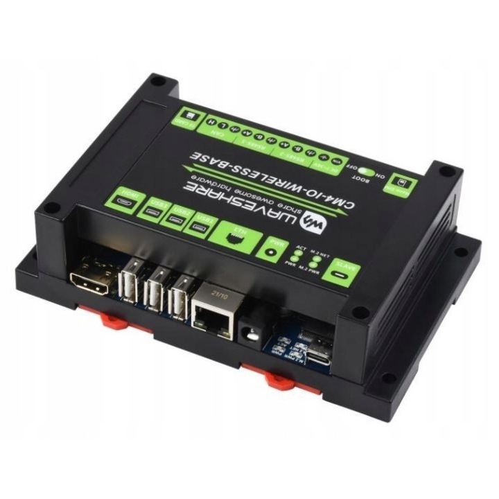 Modul de extensie WaveShare CM4-IO-WIRELESS-BASE, 4G, 145x90x40mm, set complet