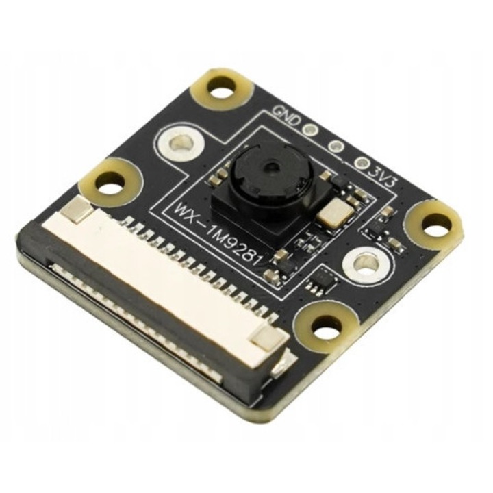 Modul camera global shutter OV9281, 1MP, 1280x800, 2,85mm, pentru Raspberry Pi 4B/5, set cu 2 cabluri FPC