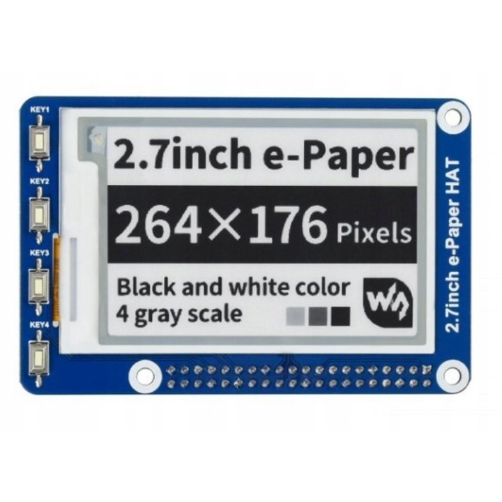 Модул e-Paper 2.7 инча WaveShare, 264x176px