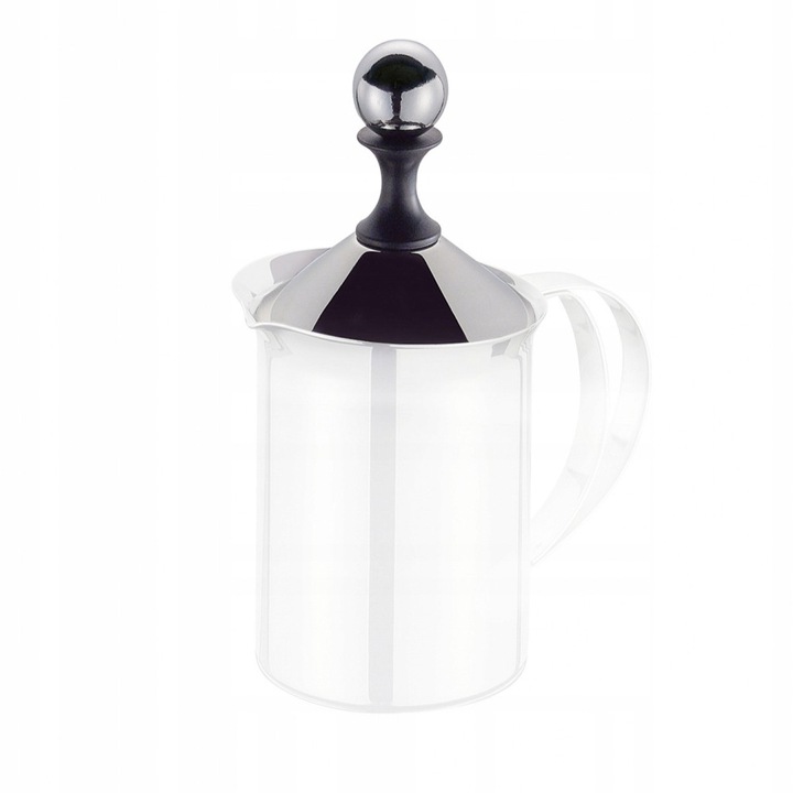 Cilio Classic tejhabosító dugattyús fedél, rozsdamentes acél, 20,5cm, fehér