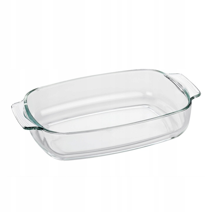 Tava de copt Kuchenprofi, sticla borosilicata, 34x22,5cm, 2,9l, inaltime 6,4cm