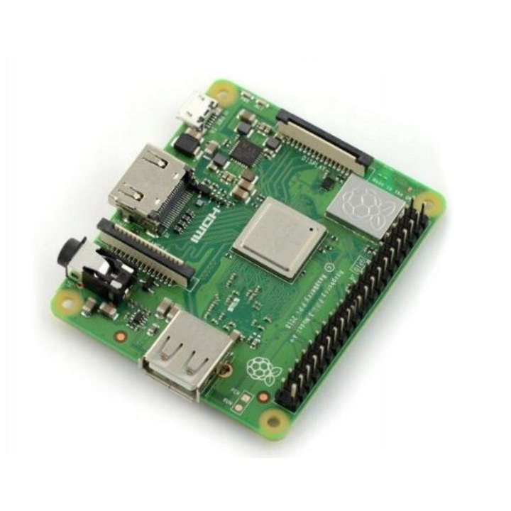 Дънна платка Raspberry Pi 3 модел A+, 512MB RAM, WiFi 2.4GHz/5GHz, Bluetooth 4.2