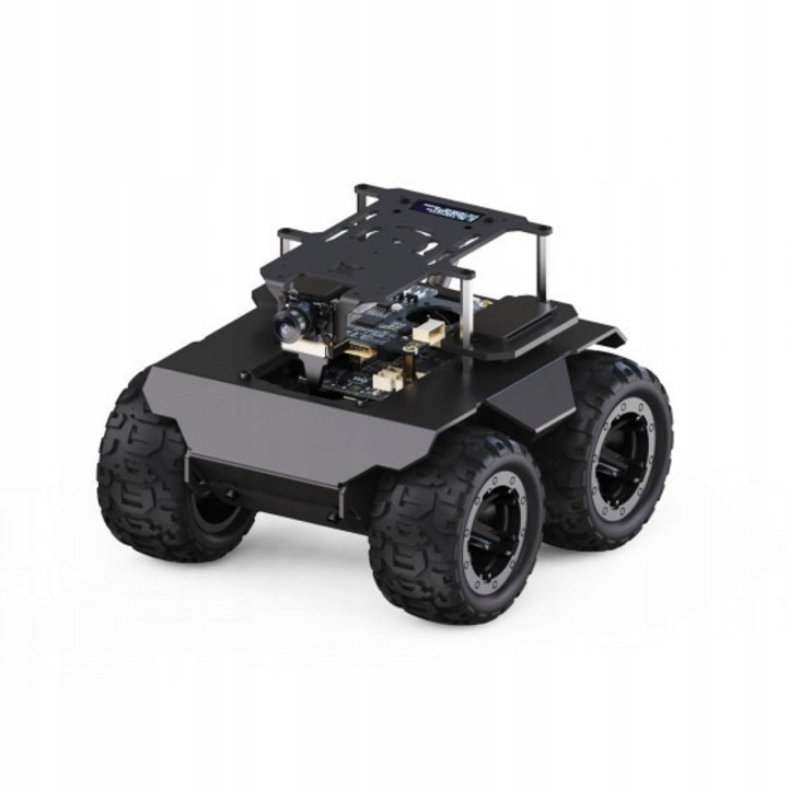 Kit robot mobil RaspRover, WaveShare, 4 roti, camera 5MP, 172,4x182,91x132,13mm, set complet