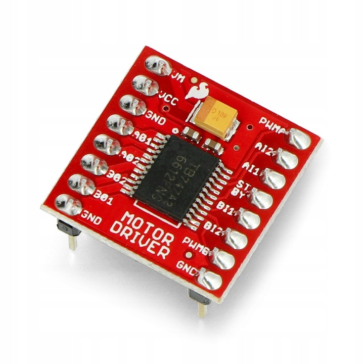 Модул SparkFun TB6612FNG, двоен за DC мотори, 2,7-15V, 1,2A, със златни конектори