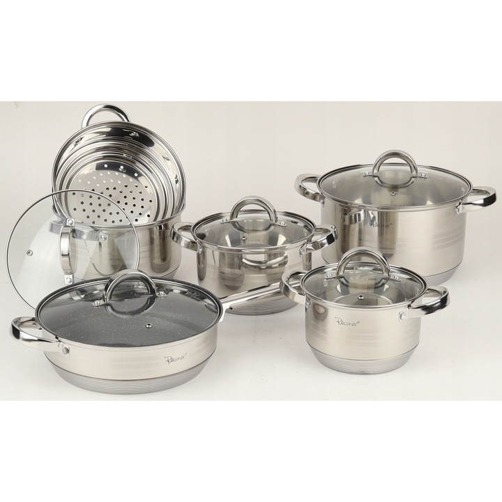 Set oale Rossner 11 elemente, inox, 20x9cm, 16x10,5cm, 18x11,5cm, 20x12,5cm, 24x14,5cm