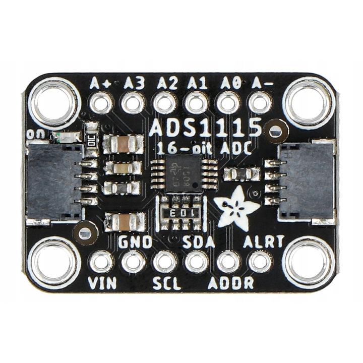 Модул ADC 16-битов, Adafruit, 4 канала, I2C, програмируем, 2-5,5V