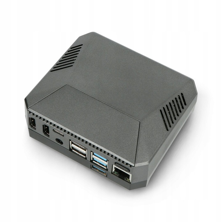 Carcasa Argon ONE M.2 pentru Raspberry Pi 4B, aluminiu, 2 porturi HDMI, ventilator, 105x94x41mm, set complet