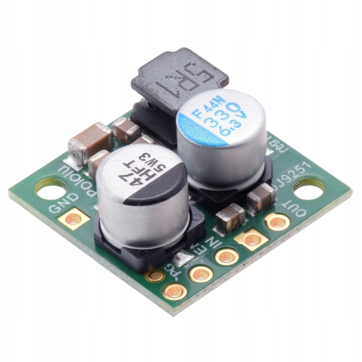 Modul step-down D24V22F5, Pololu, 5V 2,5A, 18x18mm, set cu conectori goldpin