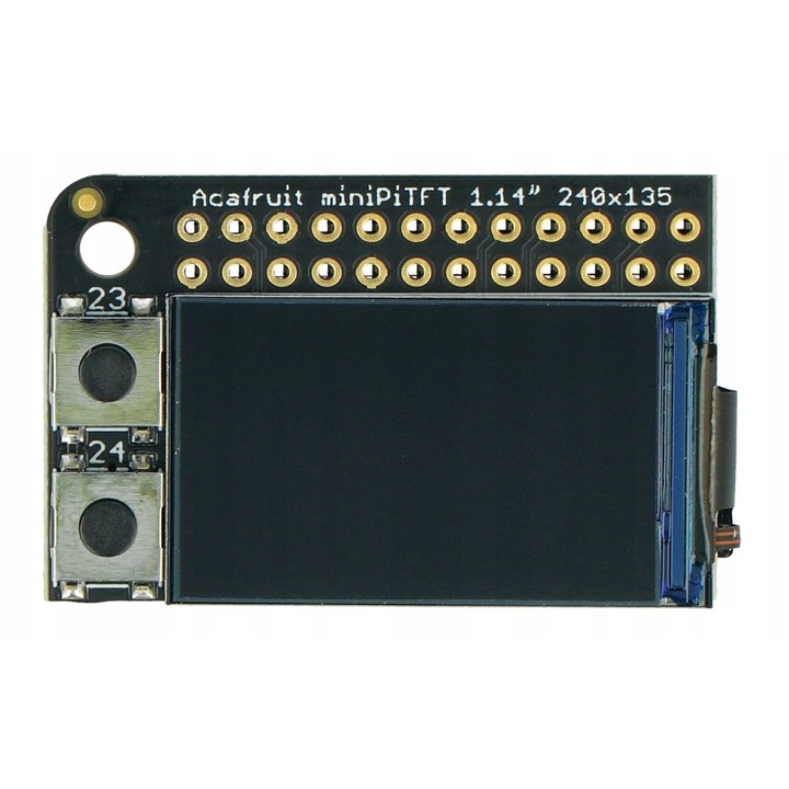 Pitft Display Mini PiTFT, display 1,14'', 135x240px, IPS, STEMMA QT, 38,6x24,5x7,6mm ...