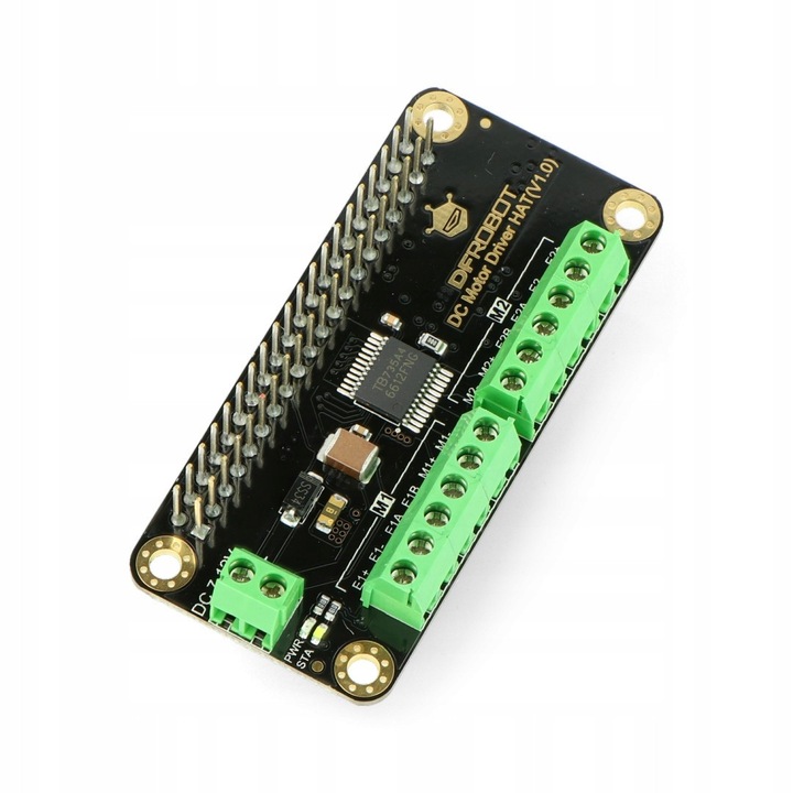 Модул DFRobot HAT контролер за DC мотор, 2 канала, 1,2A, 65x30mm