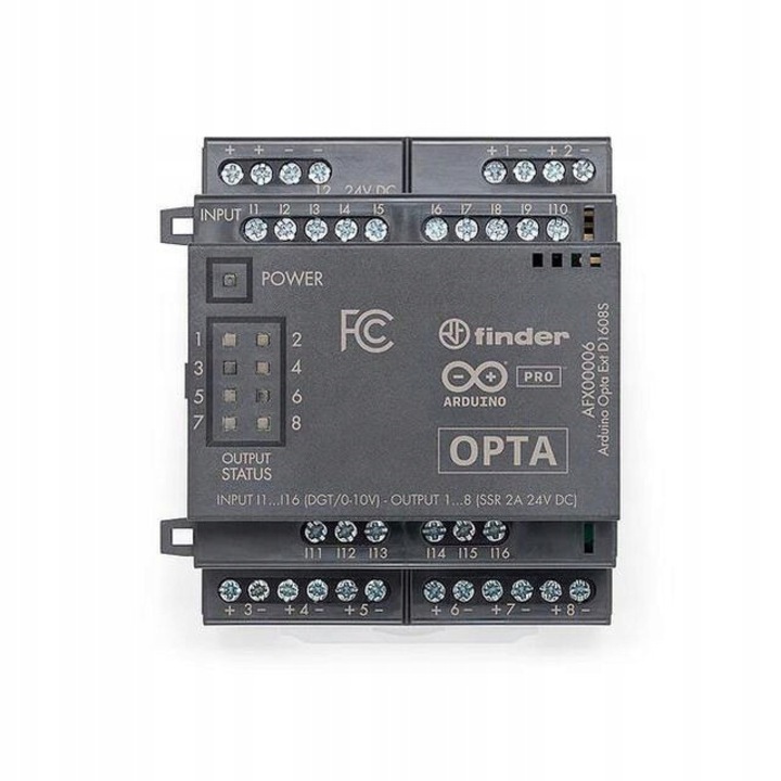 Modul extindere Arduino AFX00006, 16 intrari programabile, 8 relee, IP20, 12-24VDC