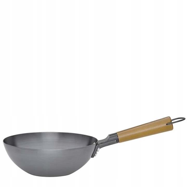 Tigaie wok Spring, 20 cm, 1 L, inox
