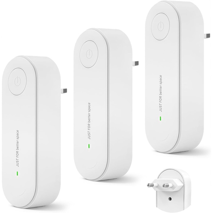 Set purificatoare aer, 3 bucati, mini, pentru priza