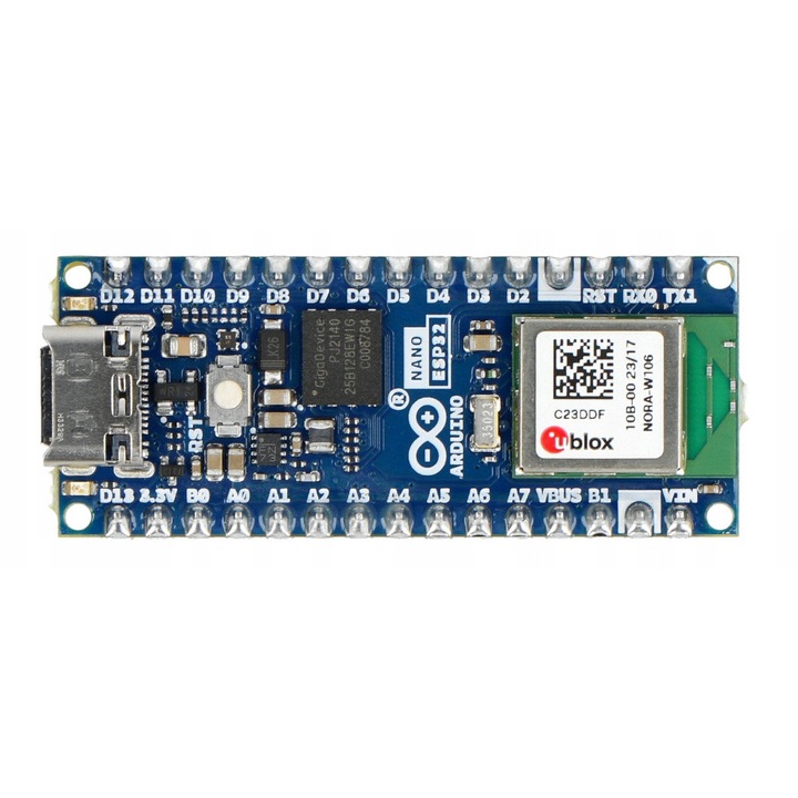 Modul Arduino Nano ESP32, u-blox NORA-W106, 240 MHz, WiFi/Bluetooth, 45x18mm