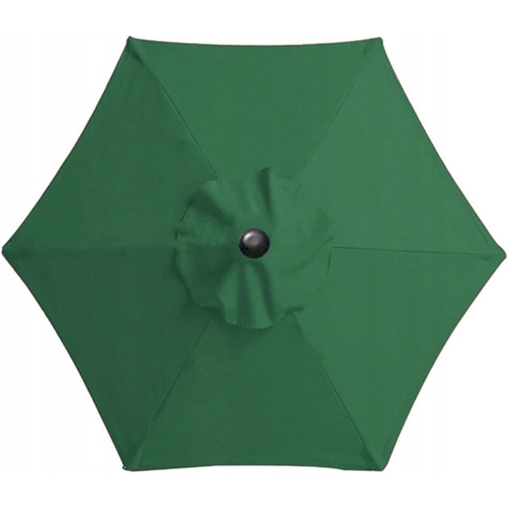 Husa pentru umbrela de gradina 3 m, verde, poliester, protectie UV30+, 8 spite