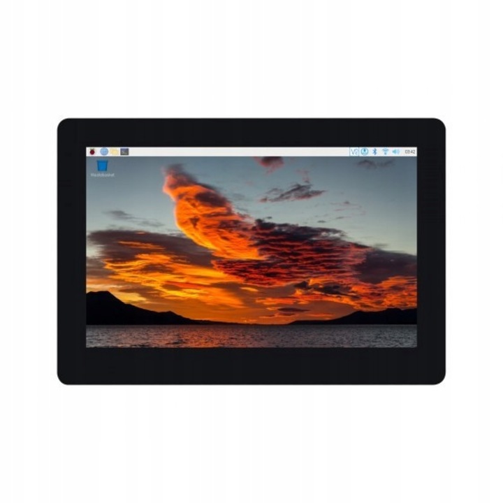 Дисплей LCD IPS 4,3", WaveShare, 800x480, тъч панел, 105,42x67,07x7,3mm