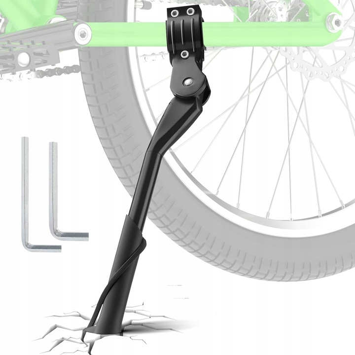 Cric bicicleta reglabil, 24-29 inch, inaltime 35-40 cm, capacitate 35 kg, negru, montare laterala