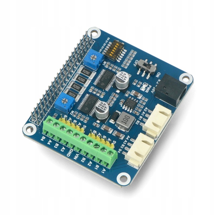 Stepper Motor HAT, Waveshare, DRV8825, 28V/2,5A, 65x56mm, пълен комплект
