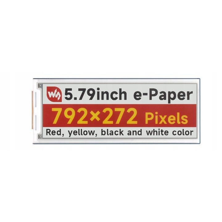Модул e-Paper 5.79" Waveshare, 792x272 пиксела, 4 цвята, 152.5x58.5mm, комплект 1 модул + кабел GH1.25 9PIN