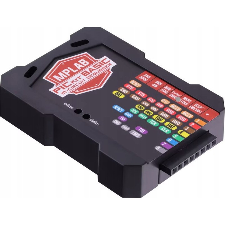 Programator/debugger MPLAB PICkit Basic, Microchip, USB Type-C, compatibilitate extinsa, set complet